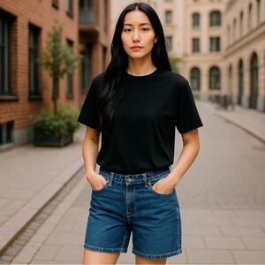 Curve Appeal Jean Shorts‎ Soft Denim with Stretch Size 8